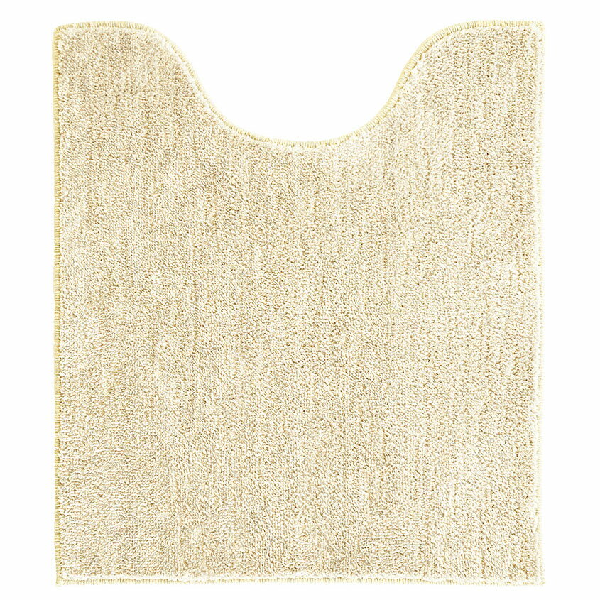 コクーン ロングトイレマット 70×60cm ベージュ【洗える トイレ ロング マット 大判 滑り止め 足元】
