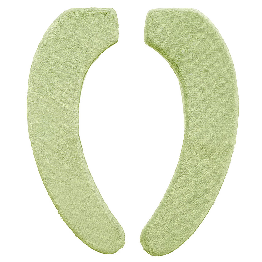 コクーン 便座クッション グリーン【貼る 便座カバー 洗える トイレ 厚手 吸着 節電 冷え防止】