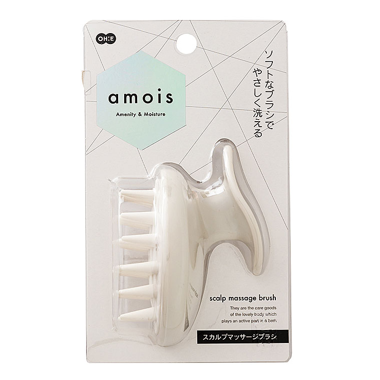 amois スカルプマッサージブラシ【頭皮ブラシ スカルプブラシ シャンプーブラシ 日本製】