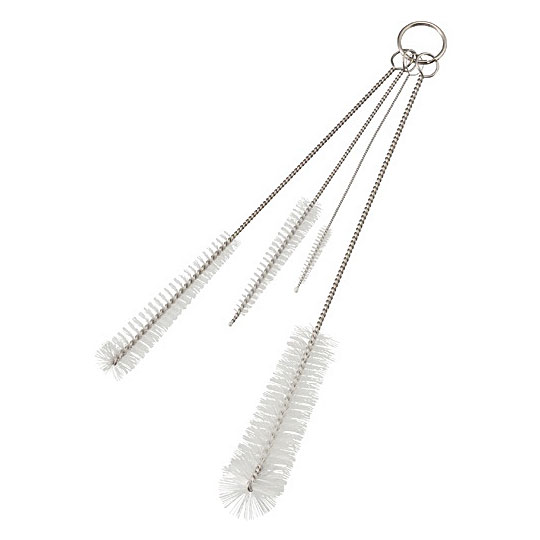 システィ そそぎ口洗い 4本セット KS-011【食器洗い ブラシ たわし 醤油差し ケトル ティーポット】