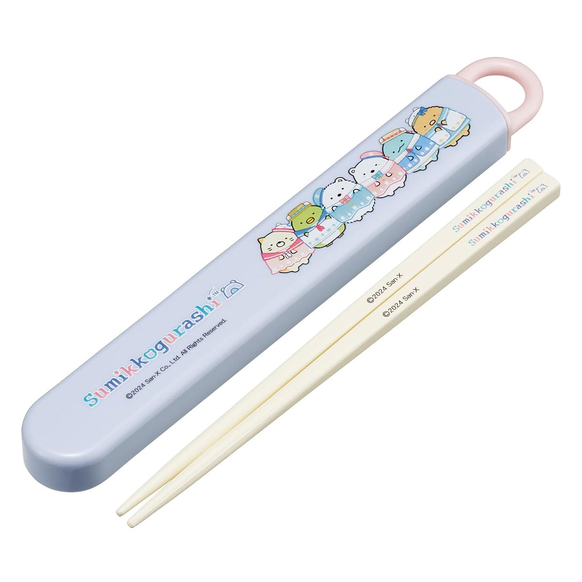 抗菌 食洗機対応スライド箸＆箸箱セット すみっコぐらし ABS2AMAG【お弁当用 箸 食洗機OK 小学校 低学..