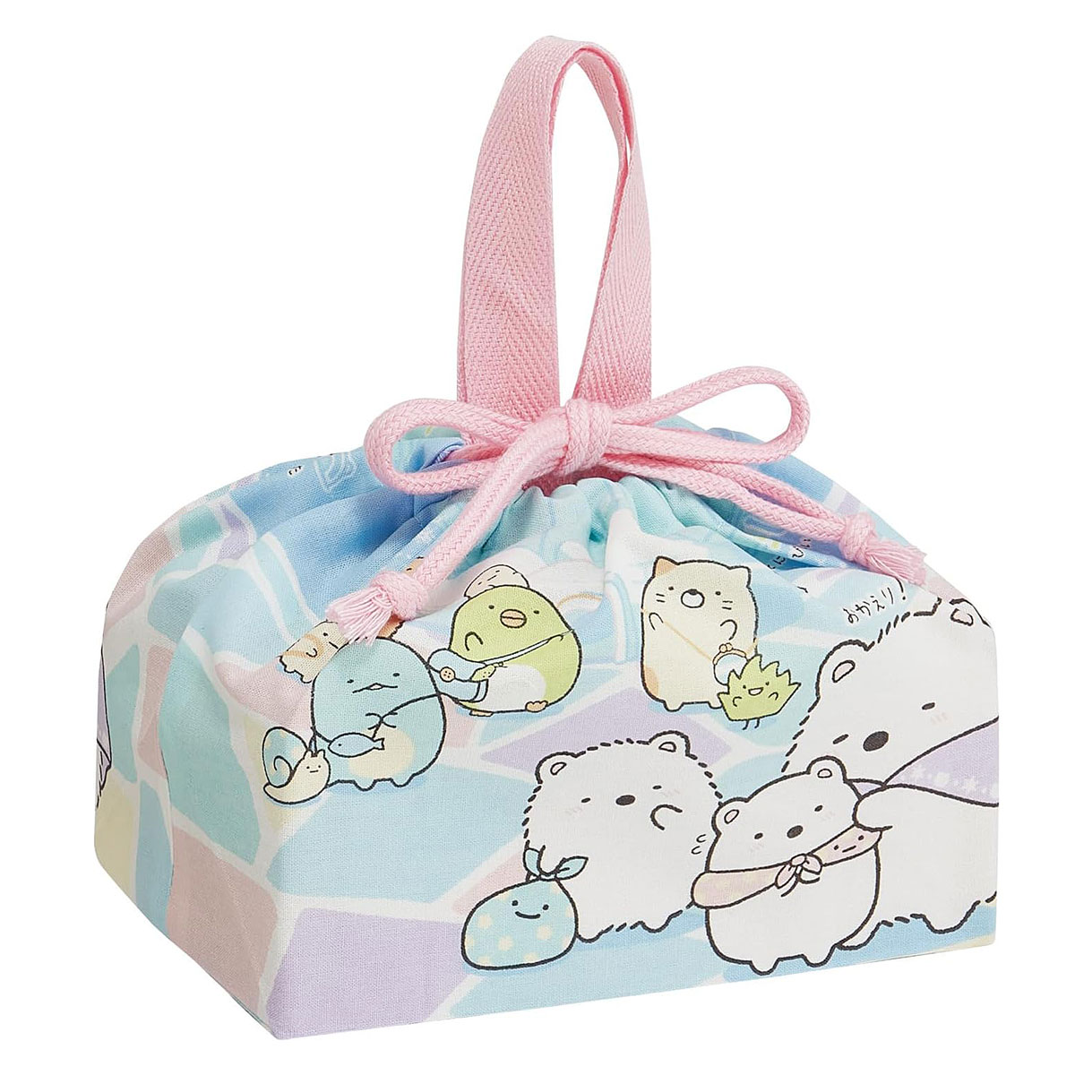 ランチ巾着 すみっコぐらし KB7【巾着袋 洗濯機OK 幼稚園 保育園 小学校】