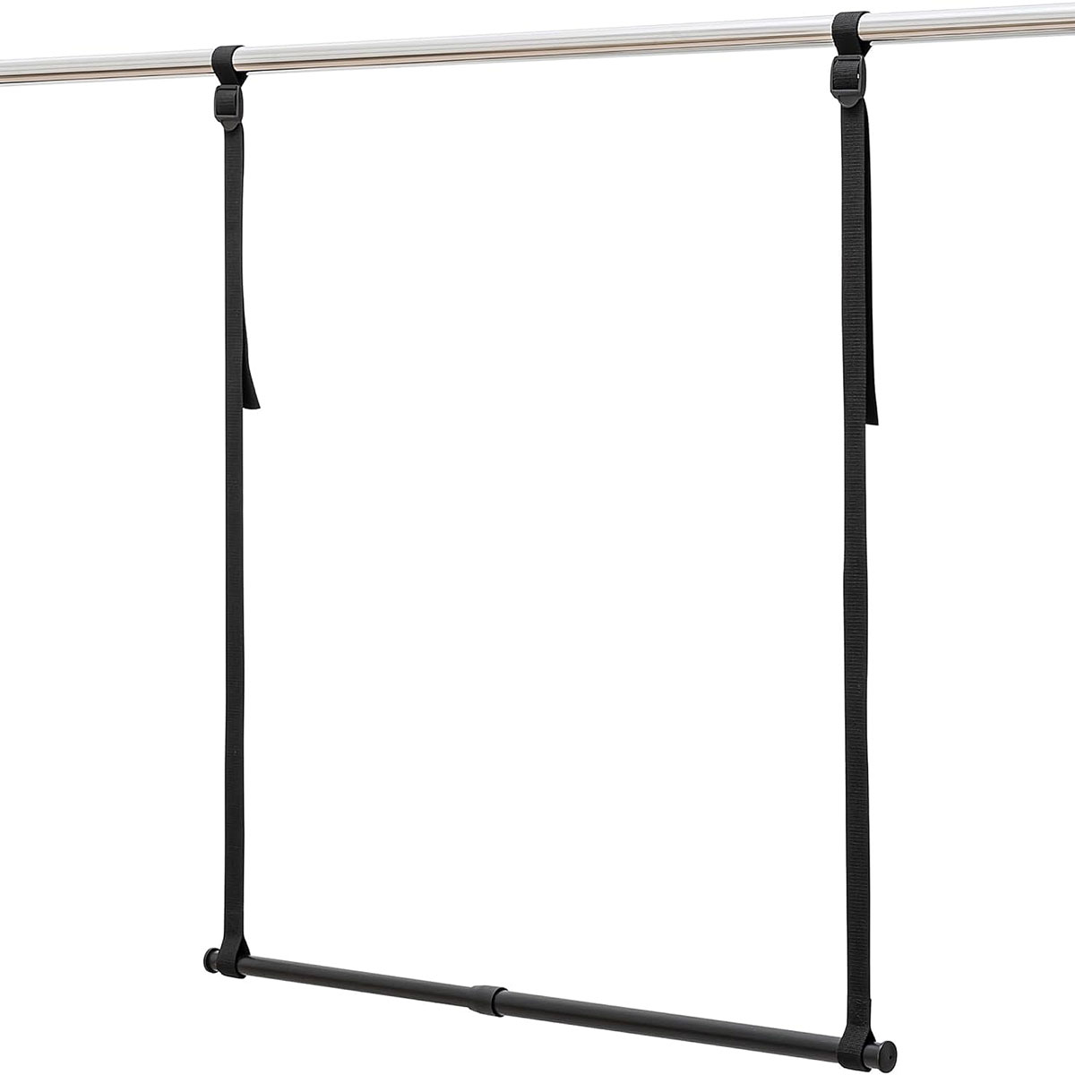 吊下げハンガー ブラック TH-1BK【クローゼットなどのバーに吊下げるだけで上下2段に】