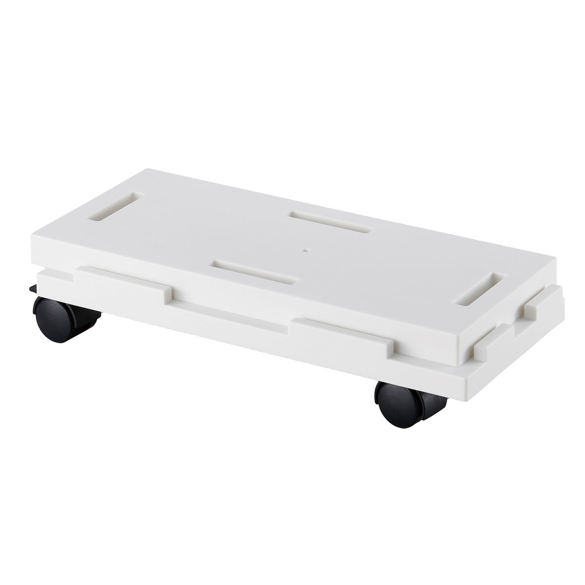 連結できるラクゴロ　13 ホワイト【キャスター付き ホームキャリー ストッパー 軽量】