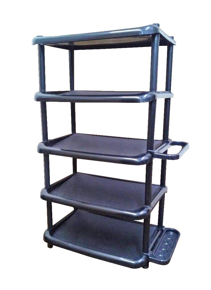 靴 収納 シューズラック ワイド 5段 ブラック ( 玄関収納 )【たっぷり収納できるワイドな靴棚 玄関収納】