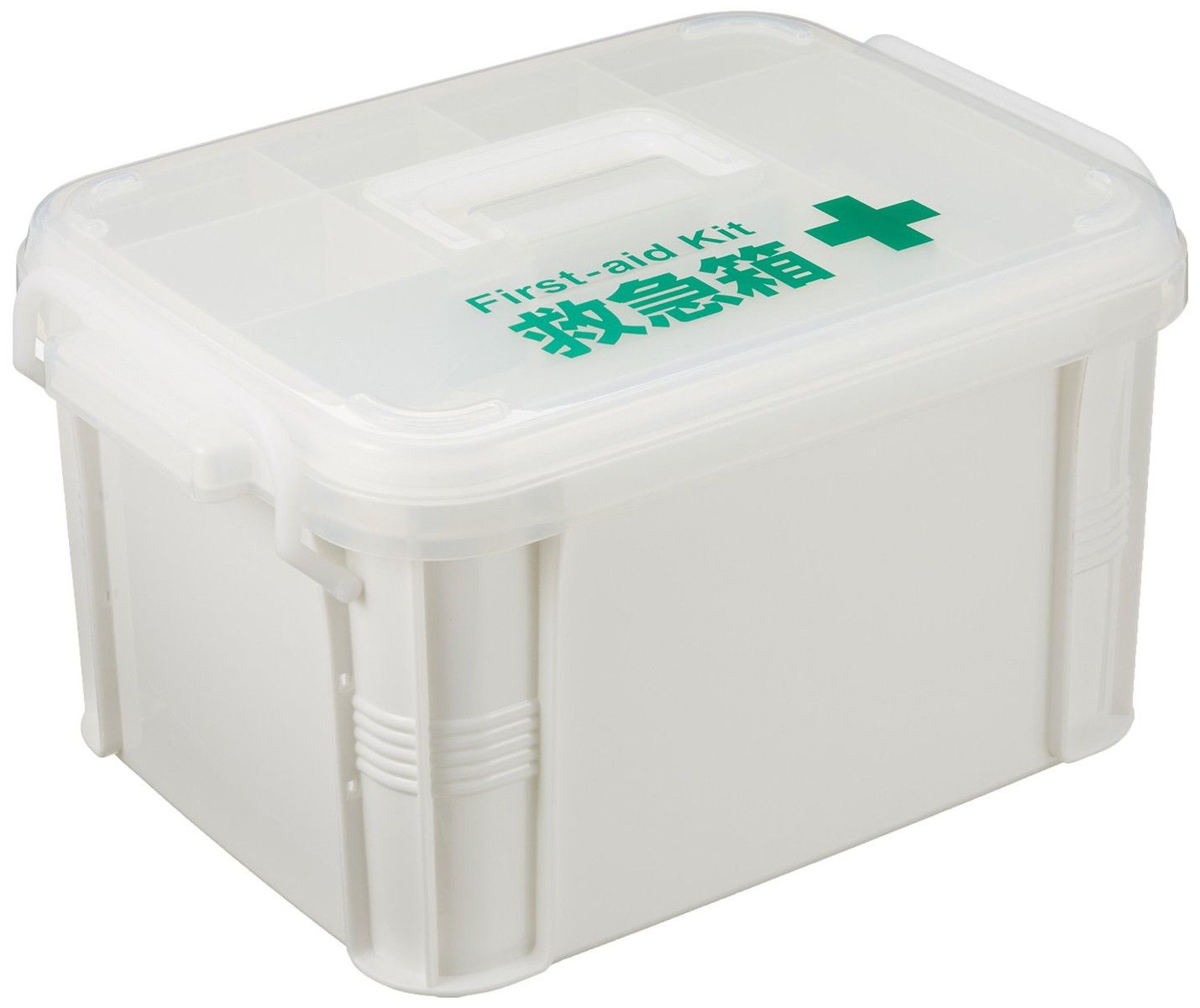 常備薬、まとめておけば安心常備薬・救急セットをすっきり収納できる救急箱。各家庭の常備薬、包帯や絆創膏、消毒液やピンセット、体温計など、いざという時のためにまとめておきましょう。仕様サイズ（約）:幅24×奥行33.7×高さ19.2cm材質:ポリプロピレン日本製送料：北海道・沖縄・離島は追加の送料がかかりますのでお問い合わせください。発送時期：メーカー在庫欠品の際は、発送時期に遅れが生じますので、予めご了承ください。お急ぎのお客様は、事前にお問い合わせください。