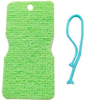 アクリルバススポンジ グリーン S-2【水だけで汚れを落とせるアクリル素材！バススポンジ】