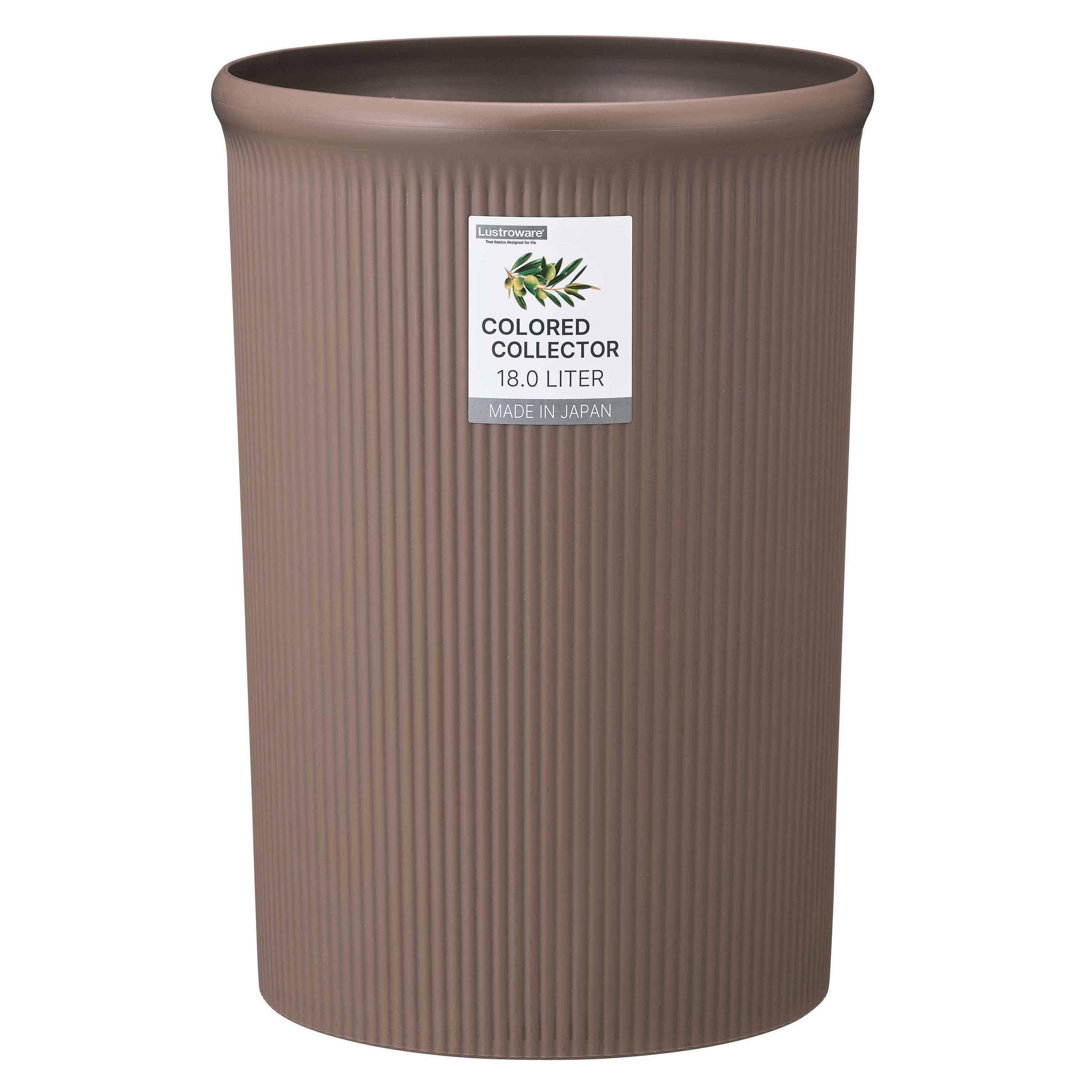 カラードコレクター L トープ L-1062 WH【ダストボックス くずかご ゴミ箱 ゴミ入れ 丸型 リビング】