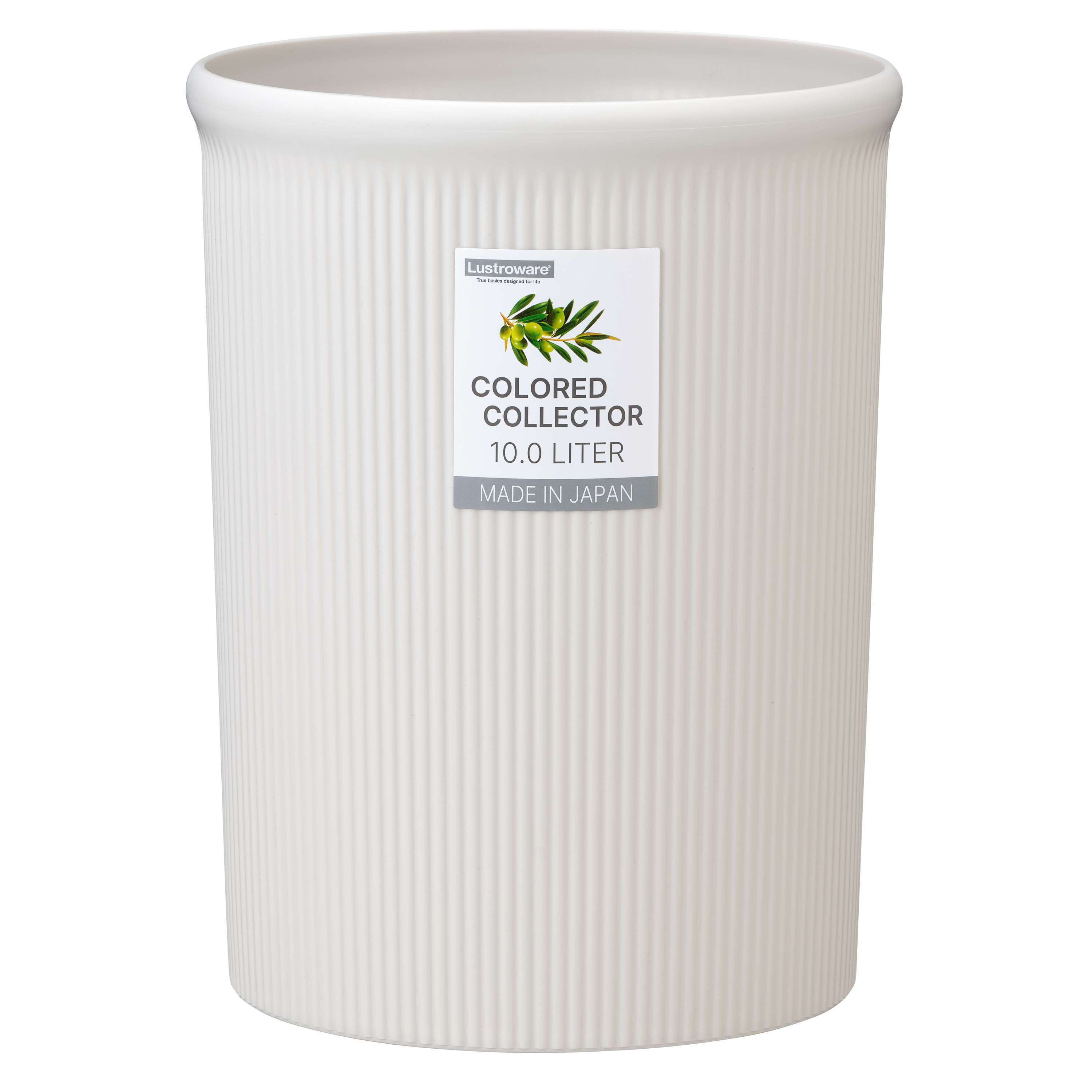 カラードコレクター M ホワイト L-1061 TP【ダストボックス くずかご ゴミ箱 ゴミ入れ 丸型 リビング】