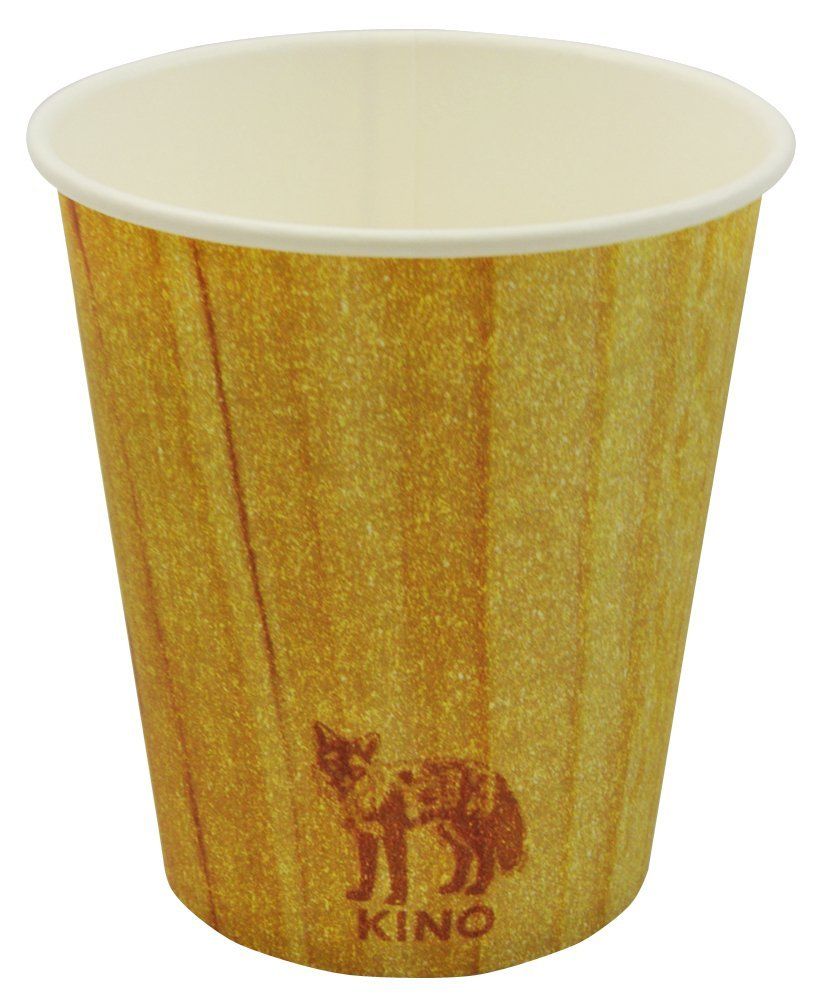 ペーパーカップ 205ml 30個入り C2030KN (紙コップ)【木製器の雰囲気を楽しめる！使い捨てカップ】