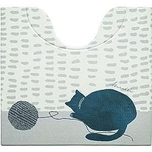 スキマにピタッ！ 拭ける PVC トイレマット 55×60cm シピ【トイレタリー 拭ける トイレマット 撥水 抗..