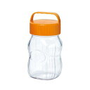 漬け上手 フルーツシロップびん オレンジ 1L (ガラス保存瓶)【自宅で手作りフルーツシロップ漬け!ガラス保存瓶】
