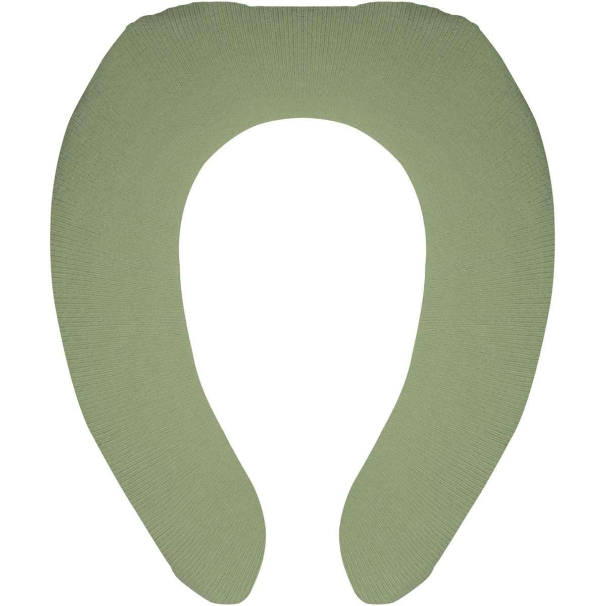 ナチュラル U型便座カバー グリーン【便座 カバー U型便座 トイレ用品 シンプル フック】