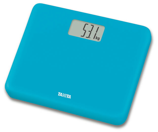 体重計 デジタルヘルスメーター HD-660-BL ブルー 【乗るだけで電源ONのデジタル体重計】