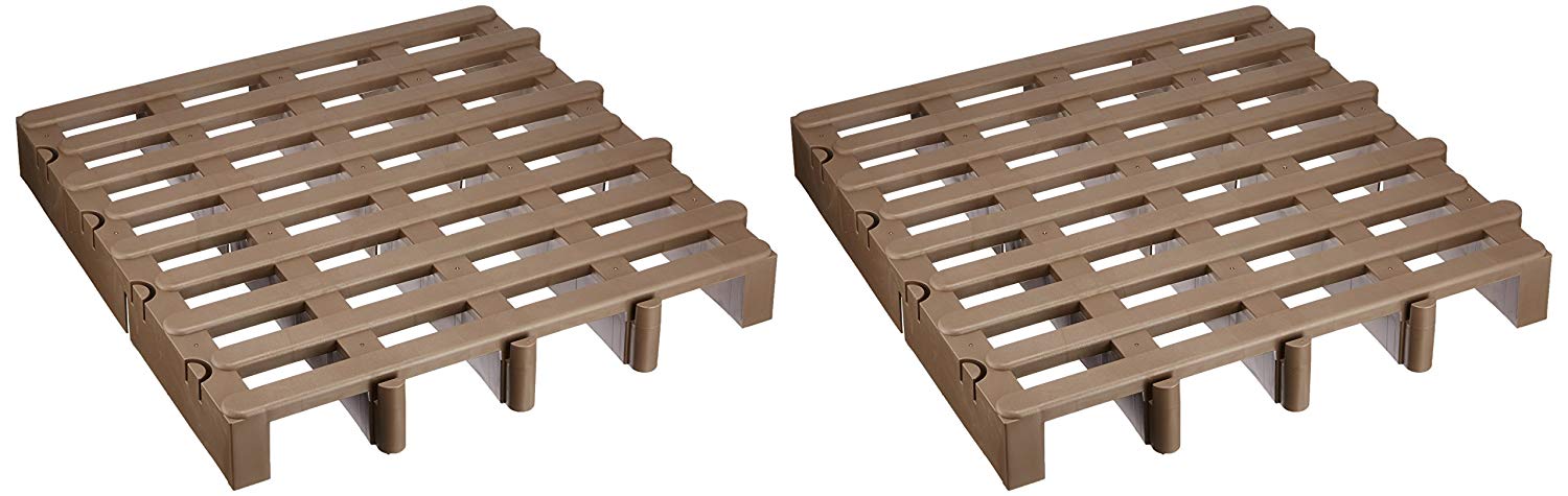 ジョイントパレット 2台入【クローゼット スノコ ベッド プラスチックすのこ 湿気対策】