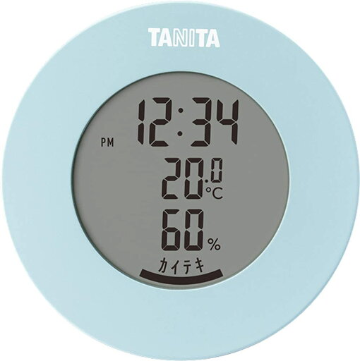 デジタル 温湿度計 ライトブルー TT-585【おしゃれ 温度計 湿度計 マグネット】 デジタル 温湿度計 ライトブルー TT-585【おしゃれ 温度計 湿度計 マグネット】