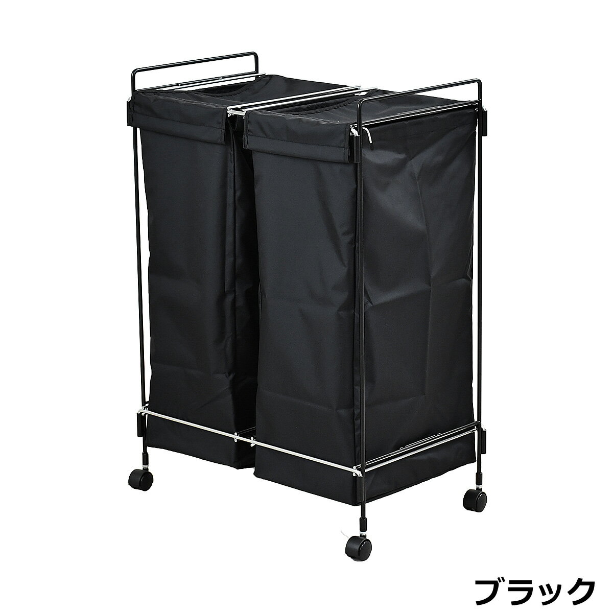 ランドリーバッグ ダブル A162【日本製 足立製作所 ランドリーボックス ランドリー収納 脱衣所 洗濯 収納】