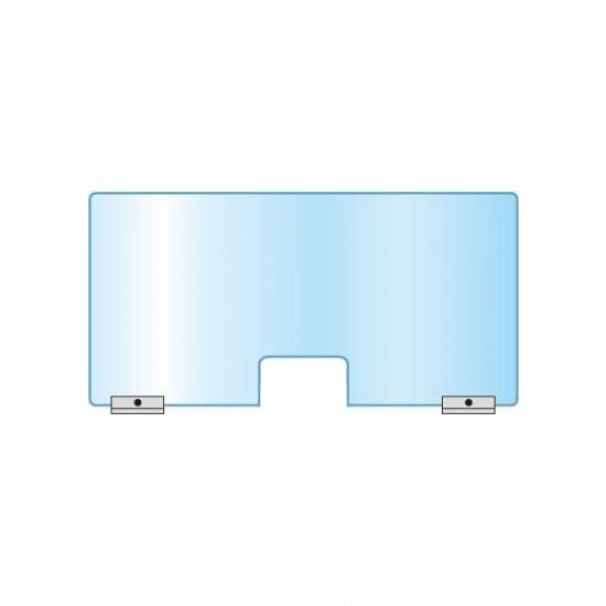アクリルパーテーション窓付 600×1200 APT-M600X1200【W1200×H600mm 開口部H200×W300mm スチールスタンド付き 感染症対策 受付 卓上 常磐精工】