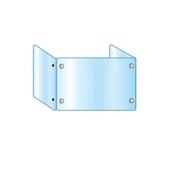 アクリルパーテーション三面タイプ 600×900×450 APT3F600X900X450【W900×H600mm×1枚＋W450×H600mm×2枚 コの字型 感染症対策 卓上 常磐精工】