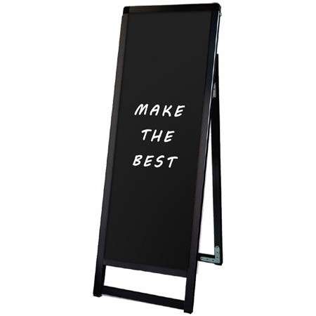 ブラックバリウススタンド看板 ブラックボードタイプ A3縦縦片面 BVASKBB-A3TTK【W333×D405×H1080mm 片..