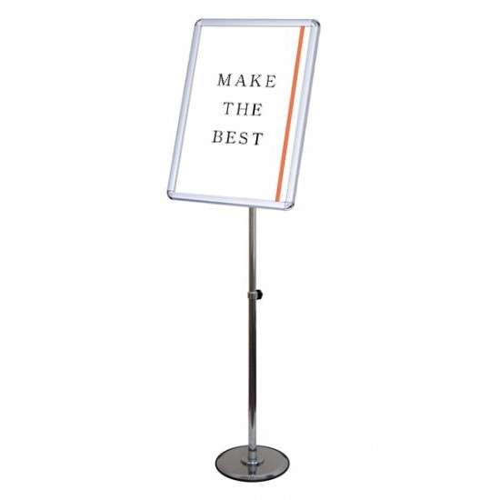 フリーアングルパネルスタンド150 A3 FAPAS150-A3【縦置きの場合W322×D300×H1099〜1652mm ポスターは360度回転可能 角度調整...