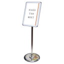 フリーアングルパネルスタンド90 A4 FAPAS90-A4【縦置きの場合W300×D300×H1037mm ポスターは360度回転可能 角度調整可能 角度変更...