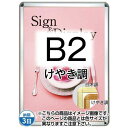 &nbsp;■製品仕様●パネルサイズ＝788×575×21mm●ポスターサイズ＝B2(W515mm×H728mm)●重量＝2.8kg●フレーム色＝けやき調※貼りものではなく特殊コーティング仕上げのため剥がれません。・背板はアルミ複合板(白)です。※パックシートはご使用を続ける事で劣化します。必要に応じて買い替えて下さい。ご使用環境により素材の性質上、熱変形が生じることがありますのでご了承下さい。※屋内・屋外可(ポスターには耐水加工が必要です)