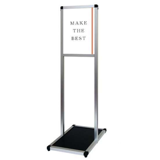 バリウスメッセージスタンド アクリルタイプ A3縦 VAMSAC-A3T【W333×D460×H1210mm 片面 ポスタースタン..