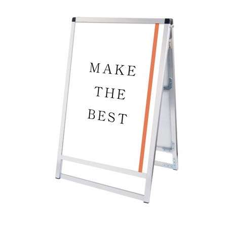 バリウススタンド看板 アクリルタイプ A1ロウ両面 VASKAC-A1LR【W630×D485×H970mm 両面 2面 ポスタースタンド 屋外対応(ポスターには耐水加工必要) 常磐精工】