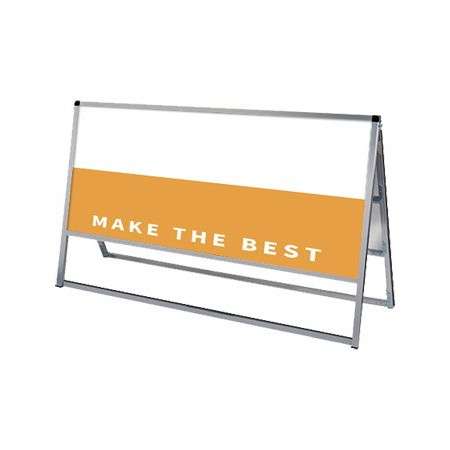 バリウススタンド看板 アルミ複合板タイプ 1200×600両面 VASKAP-1200X600R【W1236×D415×H790mm 両面 2面 ポスタースタンド 屋外対応 常磐精工】