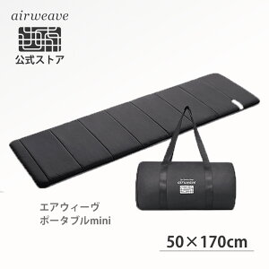 【Brand Dayエントリーで最大P5倍×対象商品P3倍】【公式】エアウィーヴ ポータブル mini (50cm×170cm) 持ち運びできるコンパクトサイズ キャリングバッグ付き