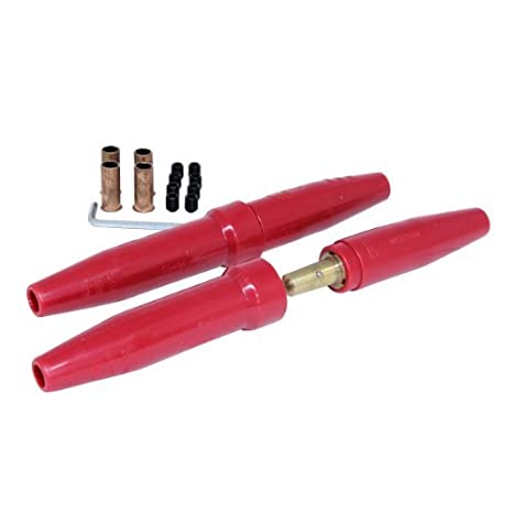 三立電器工業/Sanritsu　カラーケーブルジョイント　JA-300　　赤色・黄色・黒色　2組(1袋）