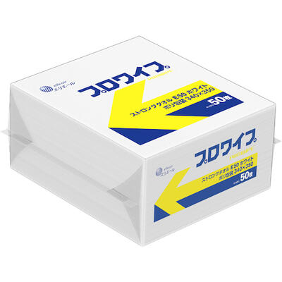 樂天商城 - エリエール　プロワイプ　ストロングタオルE50　ホワイト　ポリ包装　340×350　18個入り　823652　425-1071