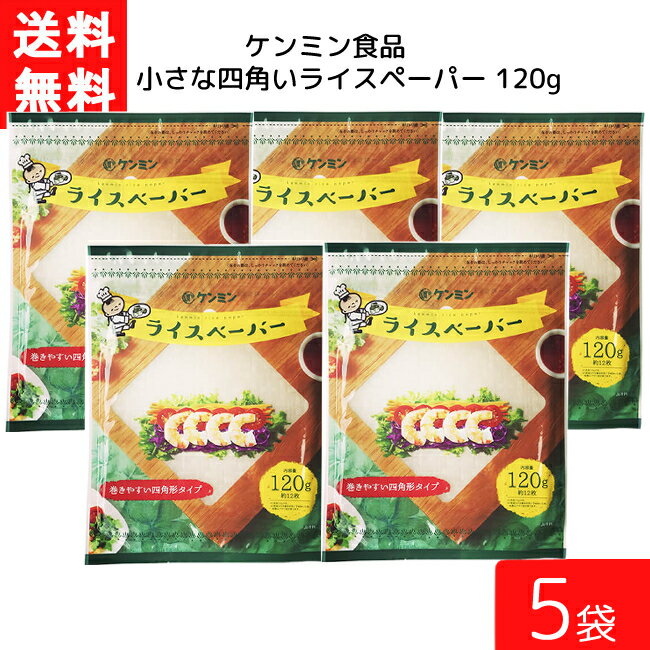 送料無料 ケンミン ライスペーパー 120g 5袋 家庭用 簡単 インスタント ライスペーパー お米