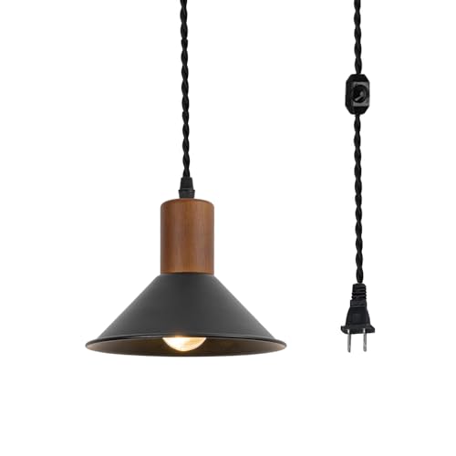 ペンダントライト 吊り下げランプ コードながさ450cm 調光スイッチ付き 調光対応 E26対応 コンセント式..