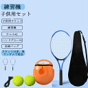 テニス練習機 ボール2つ付き ラケット 収納バッグ トレーニング テニストレーナー 初心者 1人で練習 機 テニス練習機