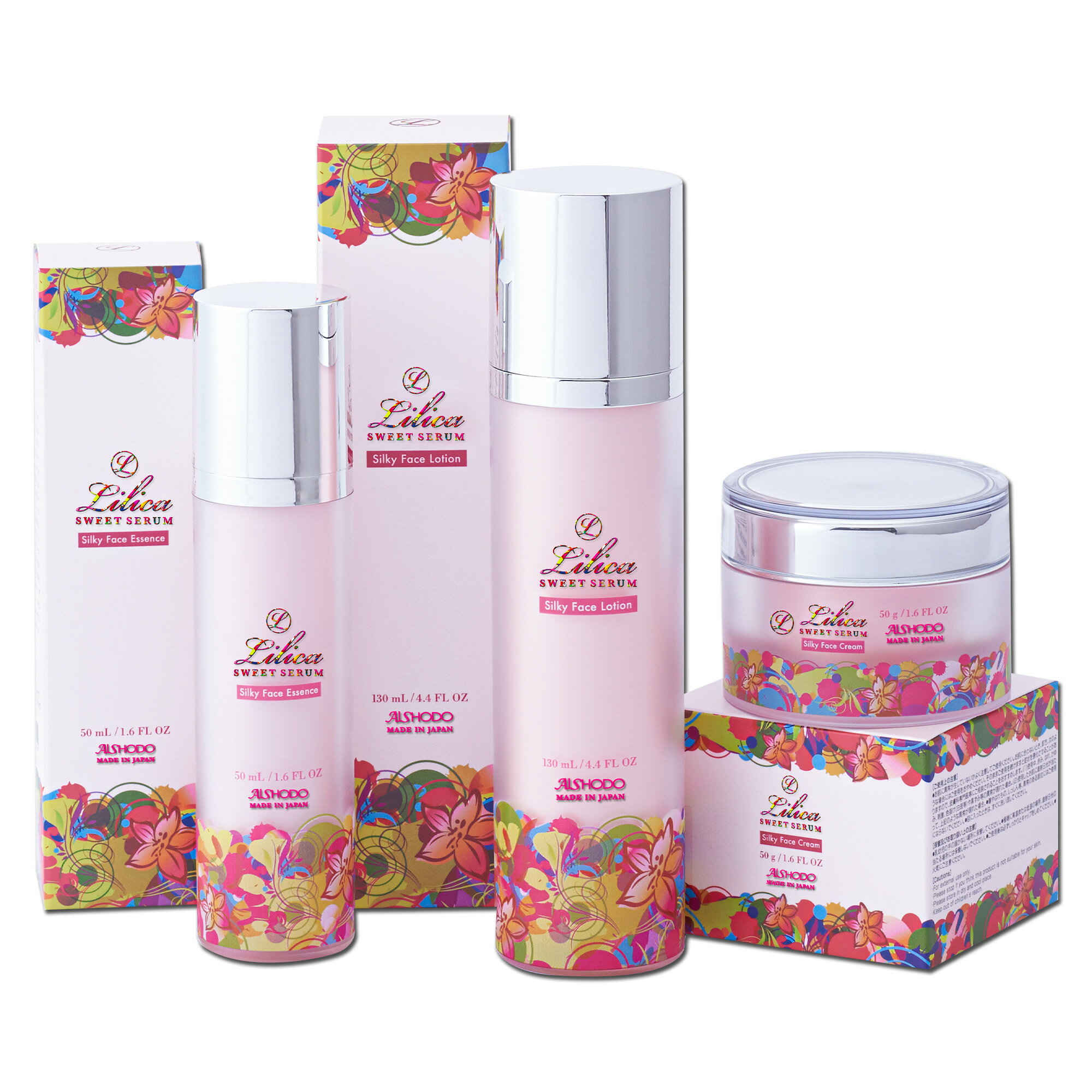 愛粧堂 リリカスウィートセラム シルキー フェイスローション エッセンス クリーム ヒアルロン酸 + 13..