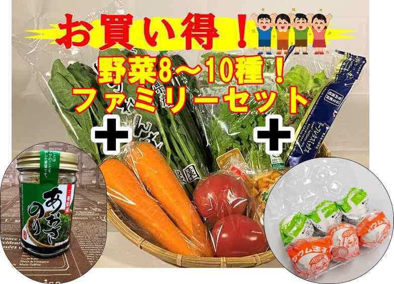 市場より直送!!野菜セット ファミリーセット　飯坂温泉ラジウ