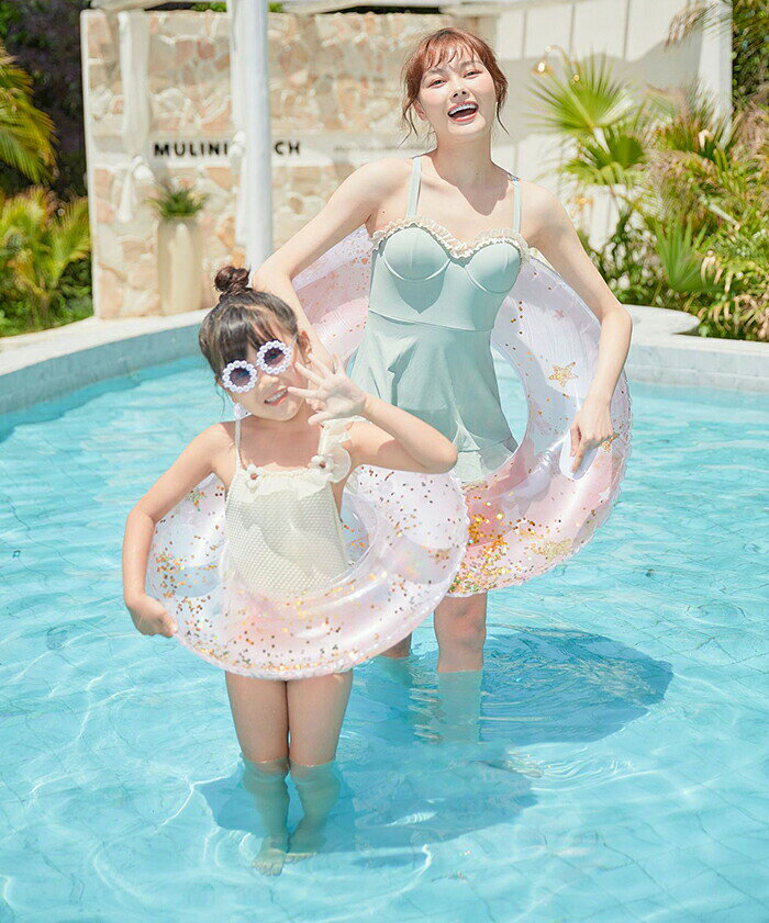 浮き輪 子供用 大人用 親子 ラメ入り キッズ プール ビーチ 水上 浮具 空気入れ かわいい キラキラ おもちゃ 水泳 楽しむ 家族 うきわ シンプル リング型 アウトドア ビーチグッズ 遊び 夏 水遊び 海水浴 SNS インスタ映え 軽型 旅行 夏休み 暑さ対策 60# 70# 80# 90# 2