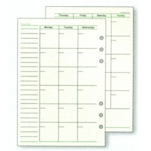 【レイメイ藤井】 ダヴィンチ システム手帳 リフィル A5サイズ フリーマンスリースケジュールA DAR293