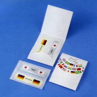 国旗の絆創膏 台紙タイプ ワールドフラッグズ N-1 【ご注文単位 2000個】