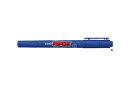 三菱鉛筆 水性サインペン プロッキー 極細+細字丸芯 青 PM120T.33
