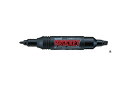 三菱鉛筆 水性サインペン プロッキー 詰替えタイプ 細字丸芯+太字角芯 黒 PM150TR.24