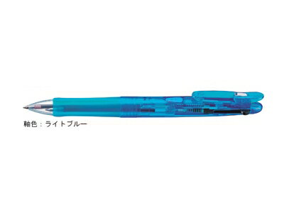 ゼブラ 油性ボールペン ZEBRA クリップ-オンG 2C ライトブルー B2A3-LB