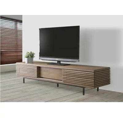 テレビ台 テレビボード 幅145cm ウォールナット 収納 完成品 スチール脚 北欧 木製 引出し 高さ40cm モダン ブラウン　茶色 ローボード 家具