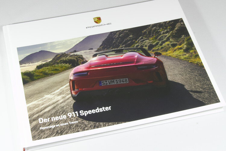 ポルシェ 911 (991-2) スピードスター ハードカバー カタログ ドイツ語 2019 MY2020 Speedster