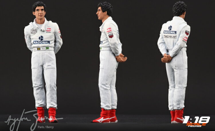 SF Scale Figures 1/18 ACgEZi p xV[ tBMA AYRTON SENNA PARIS/BERCY ~jJ[͕t܂B