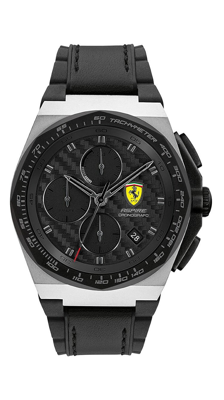 Ferrari 時計 Aspire Chrono Black / Silver