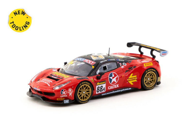 ^[}bN[NX~CN\ 1/64 tF[ 488 GT3 oT[Xg 12 2017 #88Tarmac Works X IXO 1:64 Ferrari 488 GT3 Bathurst 12 Hour 2017 #88