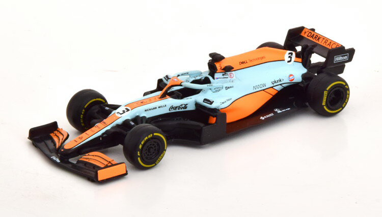 ޥå 1/64 ޥ顼 MCL35M ʥץ 2021  ǥդTarmac Works 1:64 McLaren MCL35M GP Monaco 2021 Gulf Ricciardo with Decals